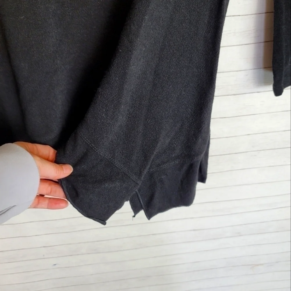 SOFT SURROUNDINGS BLACK COWL NECK SWEATER, SZ XS